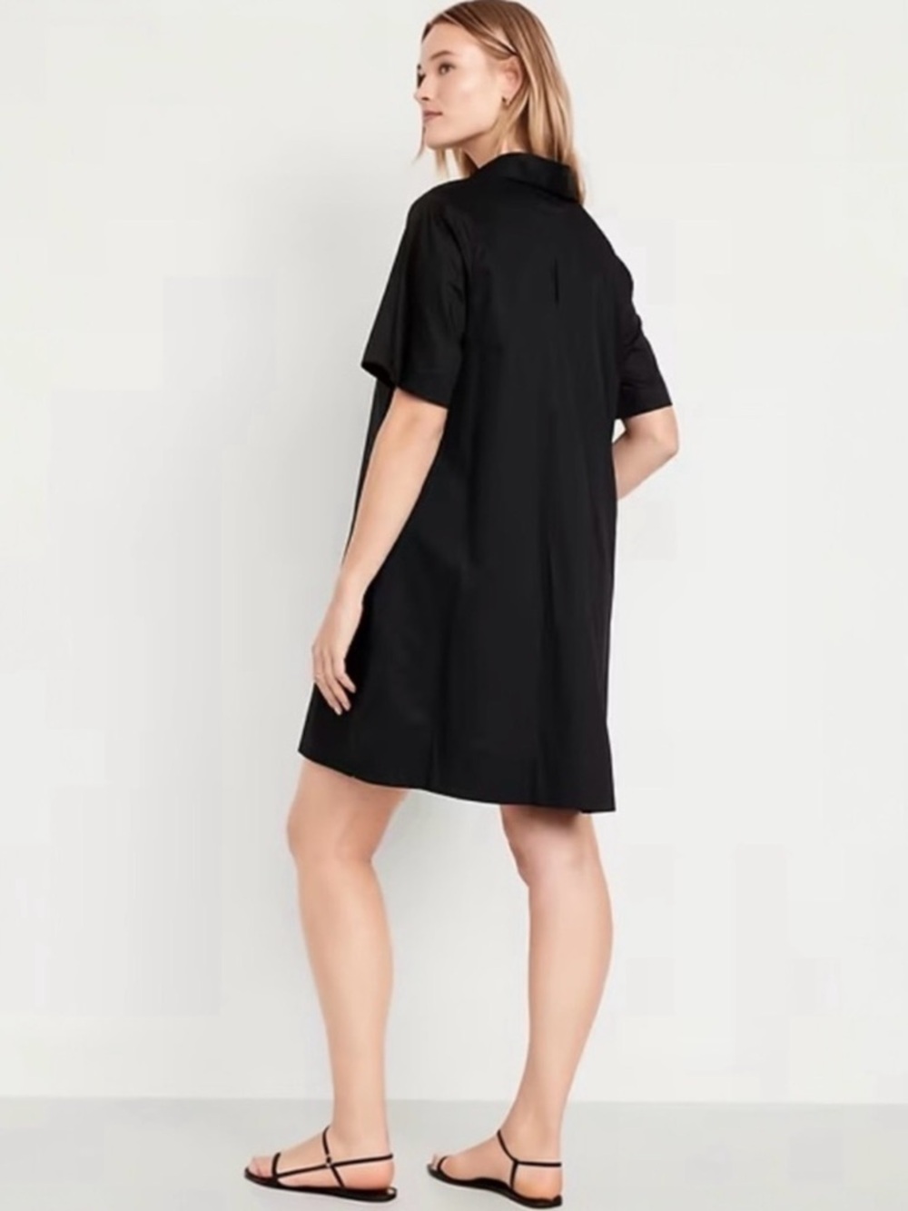 Old Navy Mini Poplin Shirt Dress NWT LARGE - Picture 2 of 8